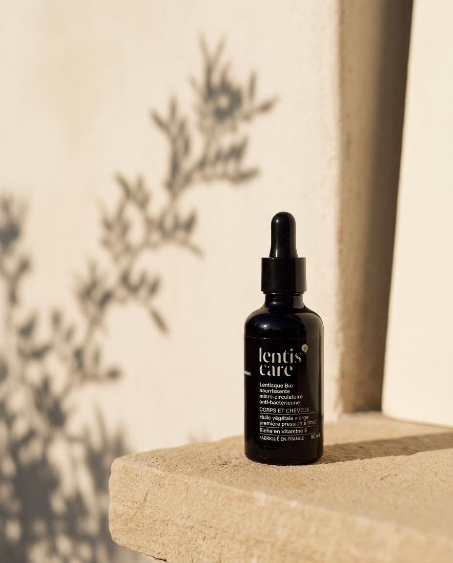 Huile de lentisque BIO – Soin peau & cheveux